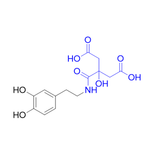 多巴胺杂质08,3-((3,4-dihydroxyphenethyl)carbamoyl)-3-hydroxypentanedioic acid