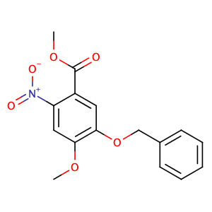 2-硝基-4-甲氧基-5-苄氧基苯甲酸甲酯