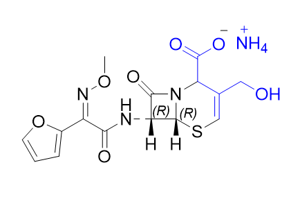 头孢呋辛酯杂质05,(6R,7R)-7-((Z)-2-(furan-2-yl)-2-(methoxyimino)acetamido)-3-(hydroxymethyl)-8-oxo-5-thia-1-azabicyclo[4.2.0]oct-3-ene-2-carboxylate ammonium