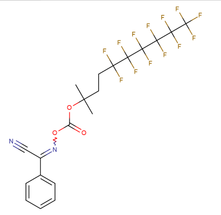 2-[(4,4,5,5,6,6,7,7,8,8,9,9,9-十三氟-1,1-二甲基壬基氧)羰基氧亚氨基]-2-苯乙腈