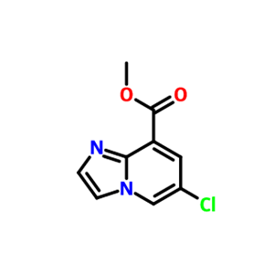 6-氯咪唑并[1,2-A]吡啶-8-甲酸甲酯,IMidazo[1,2-a]pyridine-8-carboxylic acid, 6-chloro-, Methyl ester