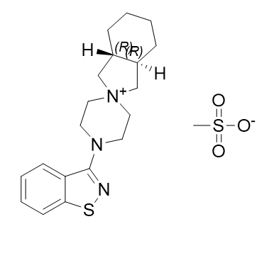 鲁拉西酮杂质11,(3aR,7aR)-4'-(benzo[d]isothiazol-3-yl)octahydrospiro[isoindole-2,1'-piperazin]-2-ium methanesulfonate