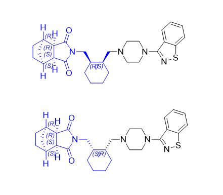 鲁拉西酮杂质14,(3aR,4R,7S,7aS)-2-(((1R,2S)-2-((4-(benzo[d]isothiazol-3-yl)piperazin-1-yl)methyl)cyclohexyl)methyl)hexahydro-1H-4,7-methanoisoindole-1,3(2H)-dione