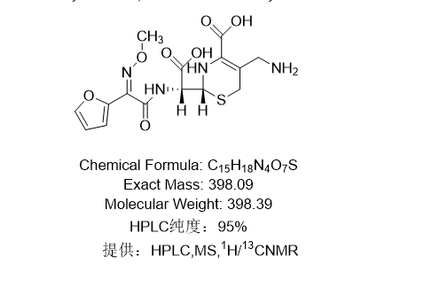 头孢呋辛钠GSK杂质,Cefuroxime Sodium Impurity GSK;(R)-5-(aminomethyl)-2-((R)-carboxy((Z)-2-(furan-2-yl)-2-(methoxyimino)acetamido)methyl)-3,6-dihydro-2H-1,3-thiazine-4-carboxylic acid
