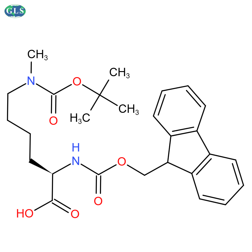 N-芴甲氧羰基-N'-叔丁氧羰基-N'-甲基-D-赖氨酸,Fmoc-D-Lys(Boc, Me)-OH