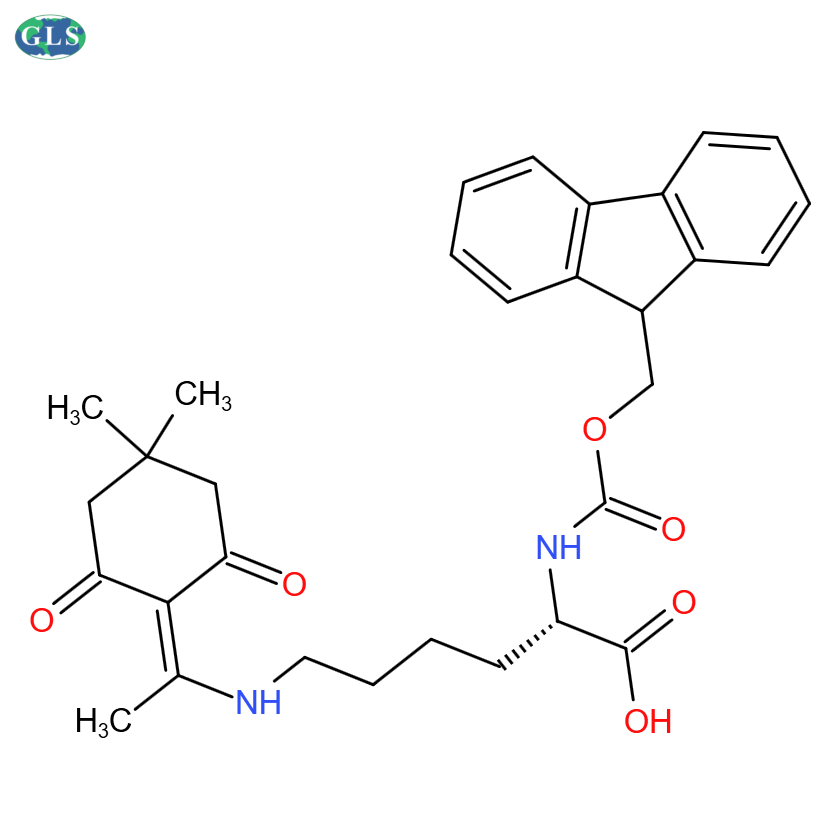 Fmoc-N'-[1-(4,4-二甲基-2,6-二氧代环己亚基)乙基]-D-赖氨酸,Fmoc-D-Lys(Dde)-OH