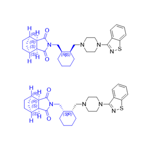 鲁拉西酮杂质14,(3aR,4R,7S,7aS)-2-(((1R,2S)-2-((4-(benzo[d]isothiazol-3-yl)piperazin-1-yl)methyl)cyclohexyl)methyl)hexahydro-1H-4,7-methanoisoindole-1,3(2H)-dione