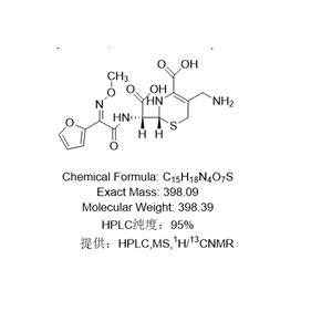 头孢呋辛钠GSK杂质,Cefuroxime Sodium Impurity GSK;(R)-5-(aminomethyl)-2-((R)-carboxy((Z)-2-(furan-2-yl)-2-(methoxyimino)acetamido)methyl)-3,6-dihydro-2H-1,3-thiazine-4-carboxylic acid