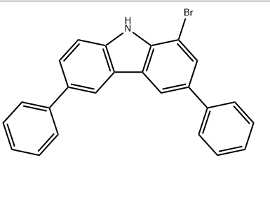 9H-Carbazole, 1-bromo-3,6-diphenyl-,9H-Carbazole, 1-bromo-3,6-diphenyl-