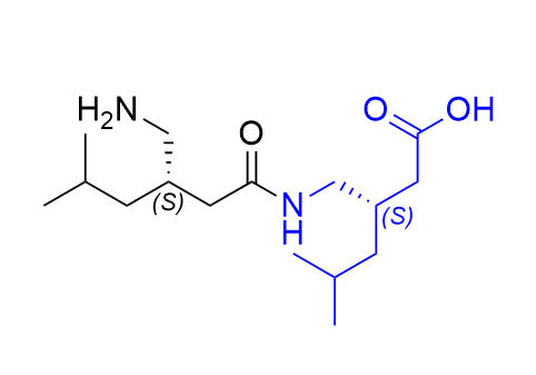 普瑞巴林杂质13,(S)-3-(((S)-3-(aminomethyl)-5-methylhexanamido)methyl)-5-methylhexanoic acid
