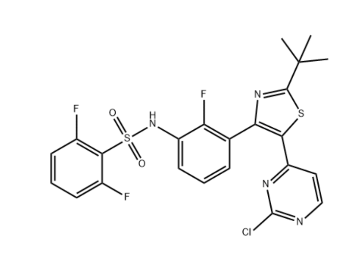 达拉菲尼中间体5,N-{3-[5-(2-chloro-4-pyriMidinyl)-2-(1,1-diethylethyl)-1,3-thiazol-4-yl]-2-fluoraphenyl}-2,6-difluorobenzenesulfonaMide