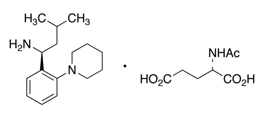 (S)-3-甲基-1-[2-(1-哌啶基)苯基]丁胺.N-乙酰-L-谷氨酸盐,(S)-3-Methyl-1-(2-piperidinophenyl) butylamine N-acetylglutamate salt