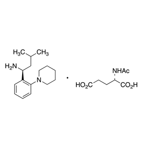 (S)-3-甲基-1-[2-(1-哌啶基)苯基]丁胺.N-乙酰-L-谷氨酸盐