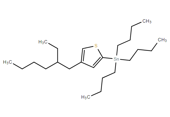 4-异辛基噻吩-2-三丁基锡,Tributyl-[4-(2-ethyl-hexyl)-thiophen-2-yl]-stannane