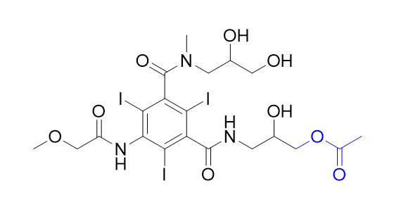 碘普羅胺雜質(zhì)04,3-(3-((2,3-dihydroxypropyl)(methyl)carbamoyl)-2,4,6-triiodo-5-(2-methoxyacetamido)benzamido)-2-hydroxypropyl acetate