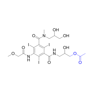 碘普羅胺雜質(zhì)04,3-(3-((2,3-dihydroxypropyl)(methyl)carbamoyl)-2,4,6-triiodo-5-(2-methoxyacetamido)benzamido)-2-hydroxypropyl acetate