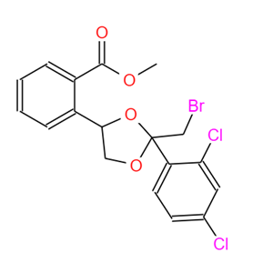 cis-苯甲酸-[2-溴甲基-2-(2,4-二氯苯基)-1,3-二氧戊环-4-基]甲酯,CIS-2-(BROMOMETHYL)-2-(2,4-DICHLOROPHENYL)-1,3-DIOXOLANE-4-YLMETHYL BENZOATE