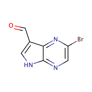 2-溴-5H-吡咯并[2,3-b]吡嗪-7-甲醛,2-Bromo-5H-pyrrolo[2,3-b]pyrazine-7-carbaldehyde