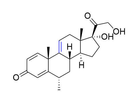 甲泼尼龙杂质20,17,21-dihydroxy-6α-methylpregna-1,4,9(11)-triene-3,20-dione