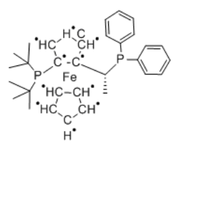 (1R)-1-[双(1,1-二甲基乙基)膦]-2-[(1R)-1-(二苯基膦)乙基]二茂铁,(1R)-1-[Bis(1,1-dimethylethyl)phosphino]-2-[(1R)-1-(diphenylphosphino)ethyl]ferrocene