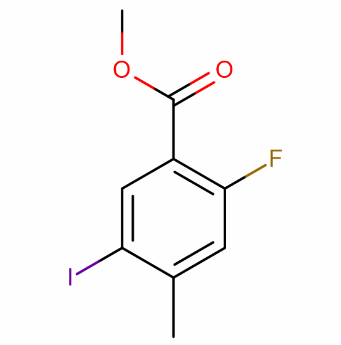 2-氟-5-碘-4-甲基苯甲酸甲酯,Methyl 2-fluoro-5-iodo-4-methylbenzoate