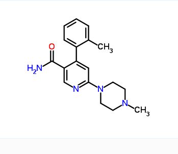 6-(4-甲基哌嗪-1-基)-4-(2-甲基苯基)烟酰胺,6-(4-methylpiperazin-1-yl)-4-(o-tolyl)nicotinamide