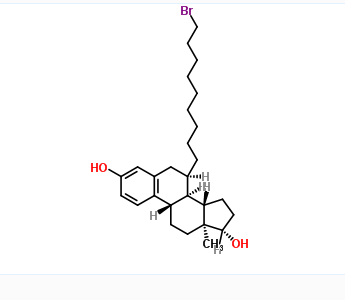 (7α,17β)-7-(9-溴壬基)雌甾-1,3,5(10)-三烯-3,17-二醇,(7a,17b)-7-(9-Bromononyl)estra-1,3,5(10)-triene-3,17-diol