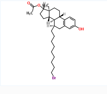 (7a,17b)-7-(9-Bromononyl)-estra-1,3,5(10)-triene-3,17-diol 17-acetate,(7a,17b)-7-(9-Bromononyl)-Estra-1,3,5(10)-Triene-3,17-Diol 17-Acetate