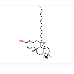 (7α,17β)-7-(9-溴壬基)雌甾-1,3,5(10)-三烯-3,17-二醇,(7a,17b)-7-(9-Bromononyl)estra-1,3,5(10)-triene-3,17-diol