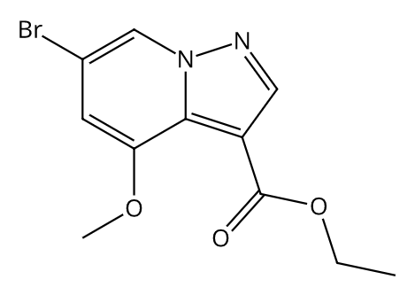 6-溴-4甲氧基-吡唑并[1,5-A]吡啶-3-羧酸乙酯,Ethyl6-BroMo-4-Methoxypyrazolo[1,5-A]pyridine-3-carboxylate