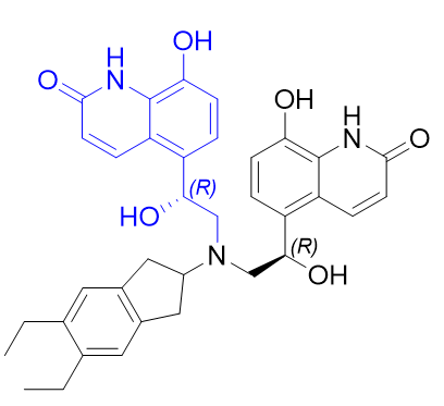 茚達(dá)特羅雜質(zhì)07,5,5'-((1R,1'R)-((5,6-diethyl-2,3-dihydro-1H-inden-2-yl)azanediyl)bis(1-hydroxyethane-2,1-diyl))bis(8-hydroxyquinolin-2(1H)-one)