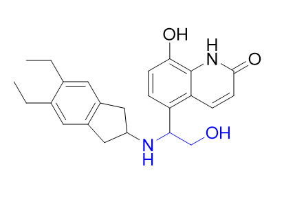 茚达特罗杂质09,5-(1-((5,6-diethyl-2,3-dihydro-1H-inden-2-yl)amino)-2-hydroxyethyl)-8-hydroxyquinolin-2(1H)-one
