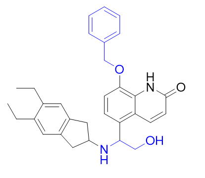 茚达特罗杂质10,8-(benzyloxy)-5-(1-((5,6-diethyl-2,3-dihydro-1H-inden-2-yl)amino)-2-hydroxyethyl)quinolin-2(1H)-one