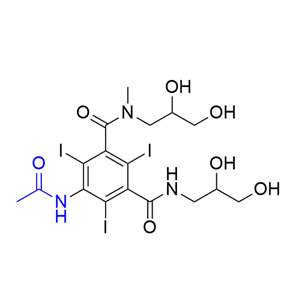 碘普罗胺杂质09,5-acetamido-N1,N3-bis(2,3-dihydroxypropyl)-2,4,6-triiodo-N1-methylisophthalamide