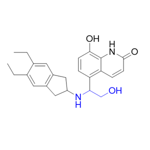 茚达特罗杂质09,5-(1-((5,6-diethyl-2,3-dihydro-1H-inden-2-yl)amino)-2-hydroxyethyl)-8-hydroxyquinolin-2(1H)-one
