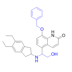 茚达特罗杂质10,8-(benzyloxy)-5-(1-((5,6-diethyl-2,3-dihydro-1H-inden-2-yl)amino)-2-hydroxyethyl)quinolin-2(1H)-one