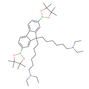 2,7-bis(4,4,5,5-tetramethyl-1,3,2-dioxaborolane-2-yl)-9,9-bis(6-( N,N-diethylamino)hexyl)fluorene