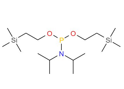 BIS(2-(TRIMETHYLSILYL)ETHYL) DIISOPROPYLPHOSPHORAMIDITE,Bis(2-(trimethylsilyl)ethyl) diisopropylphosphoramidite