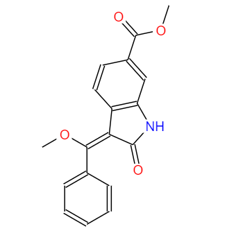 2,3-二氢-3-(甲氧基苯基亚甲基)-2-氧代-1H-吲哚-6-羧酸甲酯,2,3-Dihydro-3-(MethoxyphenylMethylene)-2-oxo-1H-indole-6-carboxylic acid Methyl ester