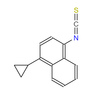 1-環(huán)丙基萘-4-基異硫氰酸酯,NAPHTHALENE, 1-CYCLOPROPYL-4-ISOTHIOCYANATO-