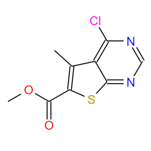 4-氯-5-甲基-噻吩并[2,3-D]嘧啶-6-甲酸 甲酯