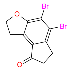 4,5-二溴-1,2,6,7-四氢-8H-茚并[5,4-B]呋喃-8-酮,4,5-dibromo-1,2,6,7-tetrahydroindeno[5,4-b]furan-8-one