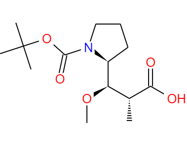 (2R,3R)-3-((S)-1-(叔丁氧基羰基)吡咯烷-2-基)-3-甲氧基-2-甲基丙酸,((2R,3R)-3-((S)-1-(tertbutoxycarbonyl)pyrrolidin-2-yl)-3-Methoxy-2-Methylpropanoic acid