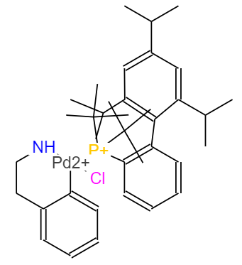 氯[2-(二叔丁基膦基)-2',4',6'-三异丙基-1,1'-联苯基][2-(2-氨基乙基)苯基)]钯(II),tBuXPhos Pd G1