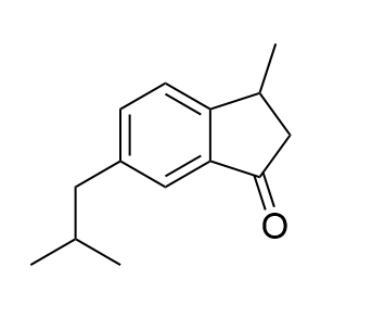 布洛芬杂质V,6-isobutyl-3-methyl-2,3-dihydro-1H-inden-1-one