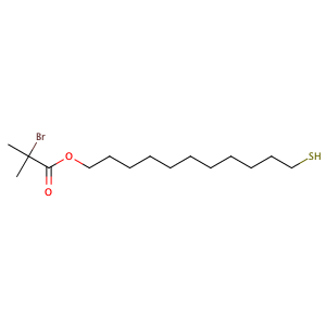 2-(2-溴异丁酰氧基)十一烷基硫醇