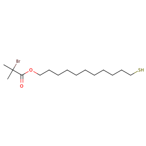 2-(2-溴异丁酰氧基)十一烷基硫醇,2-(2-Bromoisobutyryloxy)undecyl thiol