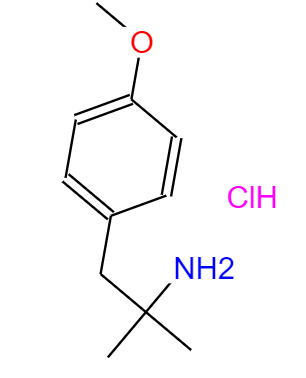 1,1-二甲基-2-(4-甲氧基苯基)乙胺鹽酸鹽,Phenethylamine, alpha,alpha-dimethyl-p-methoxy-, hydrochloride