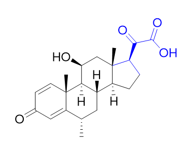 甲泼尼龙杂质25,2-((6S,8S,9S,10R,11S,13S,14S,17S)-11-hydroxy-6,10,13-trimethyl-3-oxo- 6,7,8,9,10,11,12,13,14,15,16,17-dodecahydro-3H-cyclopenta[a]phenanthren-17-yl)-2-oxoacetic acid