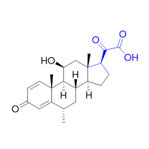 甲泼尼龙杂质25,2-((6S,8S,9S,10R,11S,13S,14S,17S)-11-hydroxy-6,10,13-trimethyl-3-oxo- 6,7,8,9,10,11,12,13,14,15,16,17-dodecahydro-3H-cyclopenta[a]phenanthren-17-yl)-2-oxoacetic acid